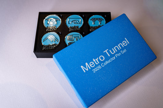 Metro Tunnel, Collector pin display box