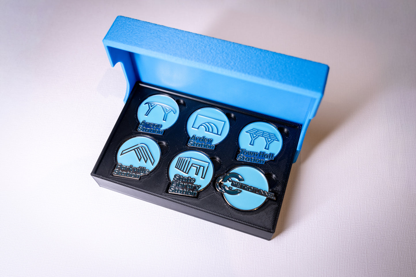 Metro Tunnel, Collector pin display box